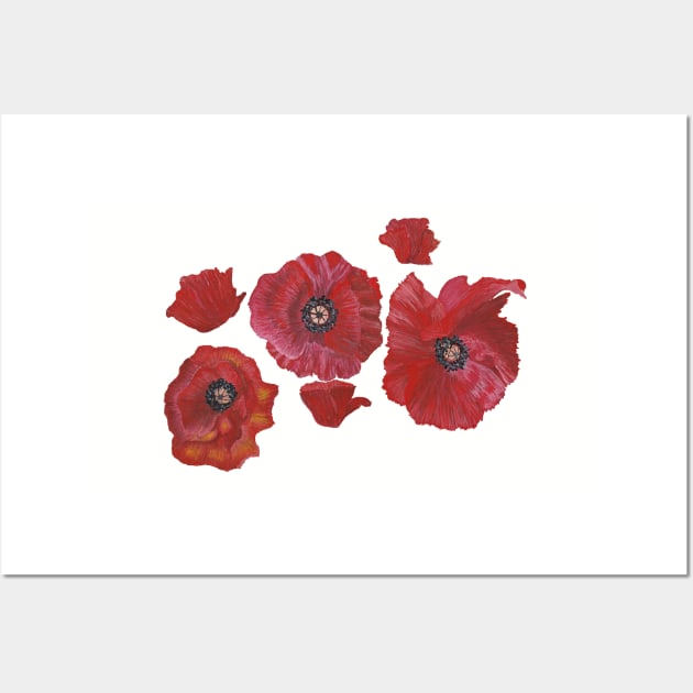 Poppies 1 Wall Art by nastiaart